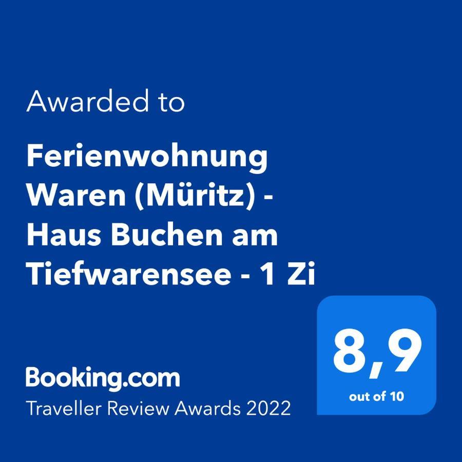 Fewo 1 Waren Mueritz - Haus Buchen Am Tiefwarensee - 1 Zi ภายนอก รูปภาพ